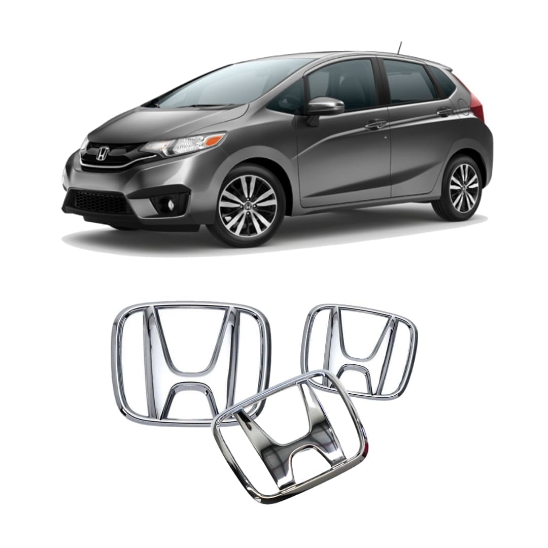 Kit X3 Emblemas Cromados para Varios Modelos Honda