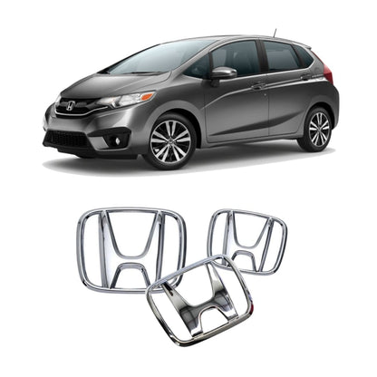 Kit X3 Emblemas Cromados para Varios Modelos Honda