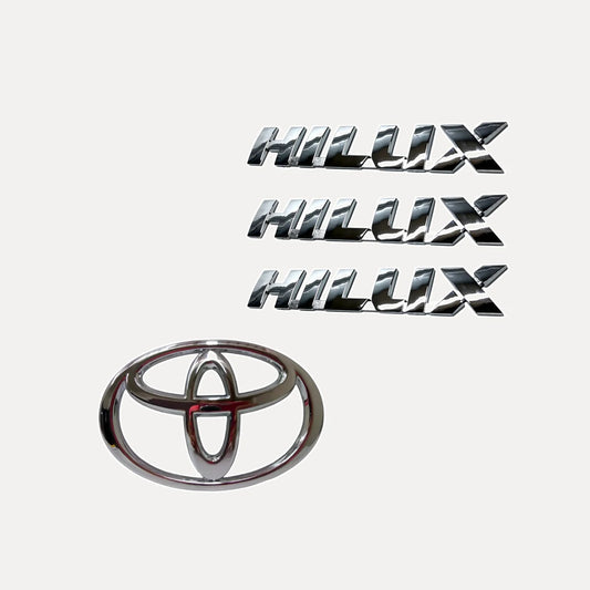Emblemas Toyota Hilux Laterales Trasero Parrilla 17-19. [IRP-CATALOG:KIT-X4-EMB-HILUX-17-19-1-C.webp:33b3ff313190d3ba]