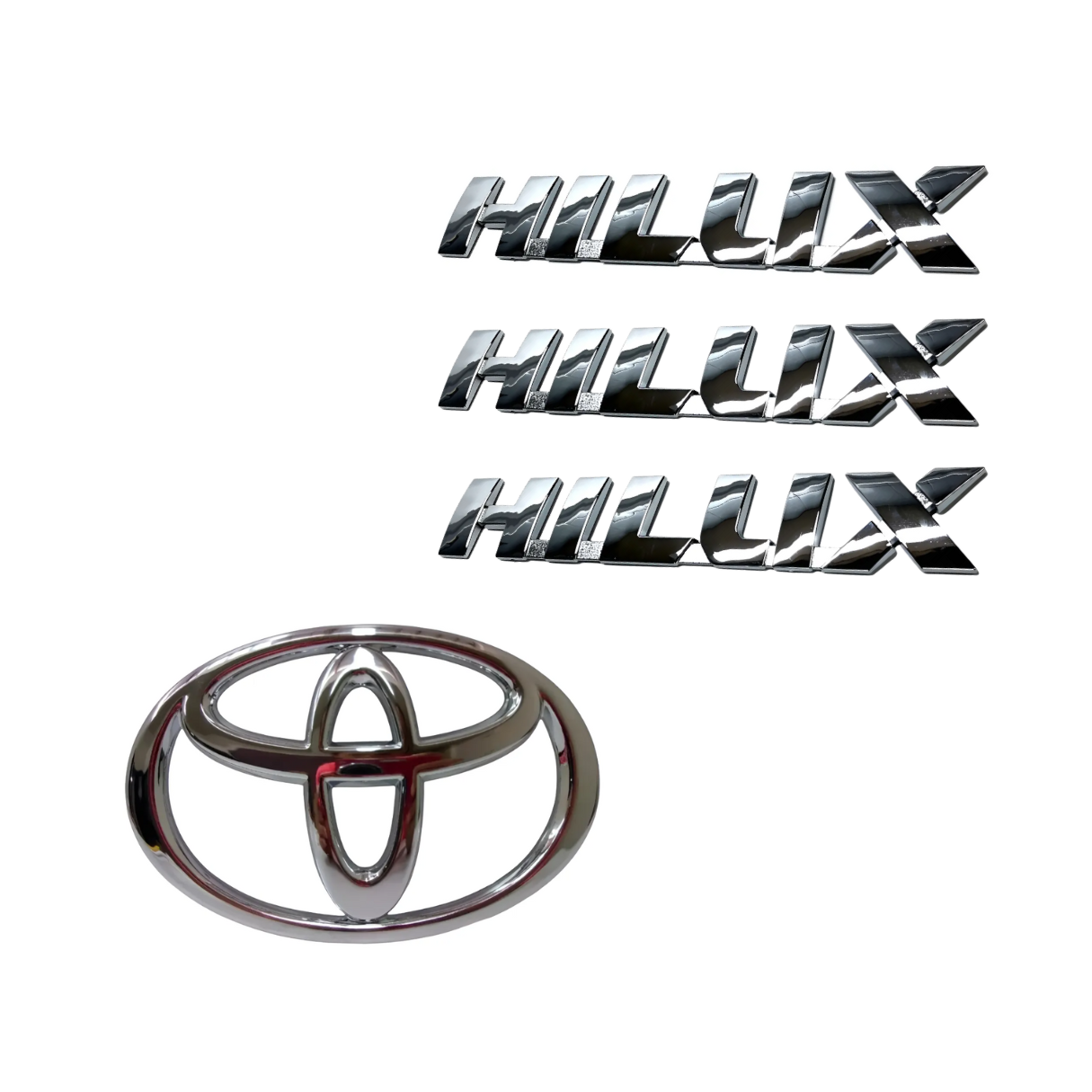Emblemas Toyota Hilux Laterales Trasero Parrilla 17-19