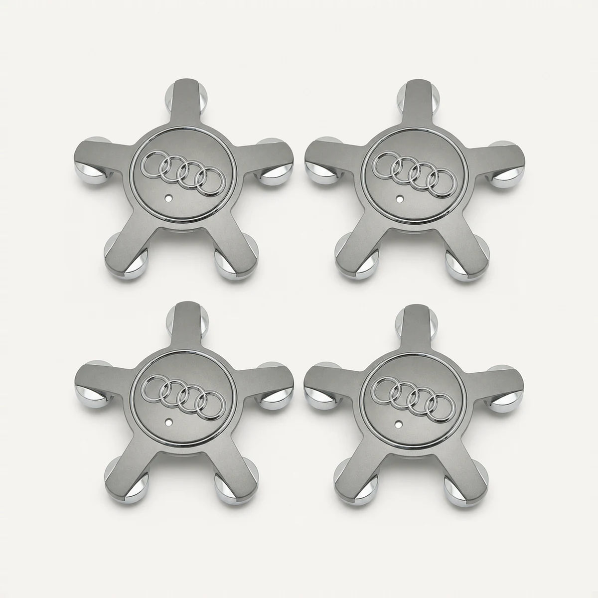 Kit  X4 Centros de Llanta Estrella AUDI A4 S4 S5 A5 Q5 TT 55mm 4F0601165N. [IRP-CATALOG:KIT-X4-WHUB003-1-C.webp:caddb43b6c3783ba]