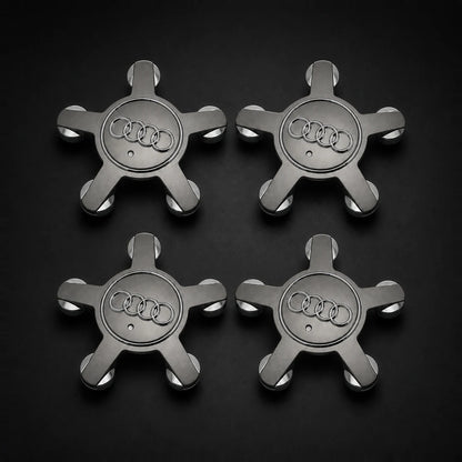 Kit  X4 Centros de Llanta Estrella AUDI A4 S4 S5 A5 Q5 TT 55mm 4F0601165N. [IRP-CATALOG:KIT-X4-WHUB003-1-O.webp:24fa825f3280d988]