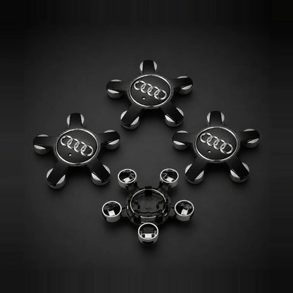 Kit  X4 Centros de Llanta Estrella AUDI A4 S4 S5 A5 Q5 TT 55mm 4F0601165N. [IRP-CATALOG:KIT-X4-WHUB003-NEG-1-O.webp:5eaf2c6823928aab]