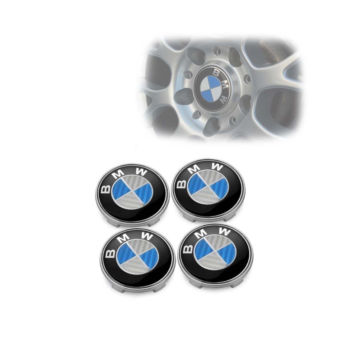 Centro de Llanta para BMW 68mm 36136783536 OEM Fibra Carbono