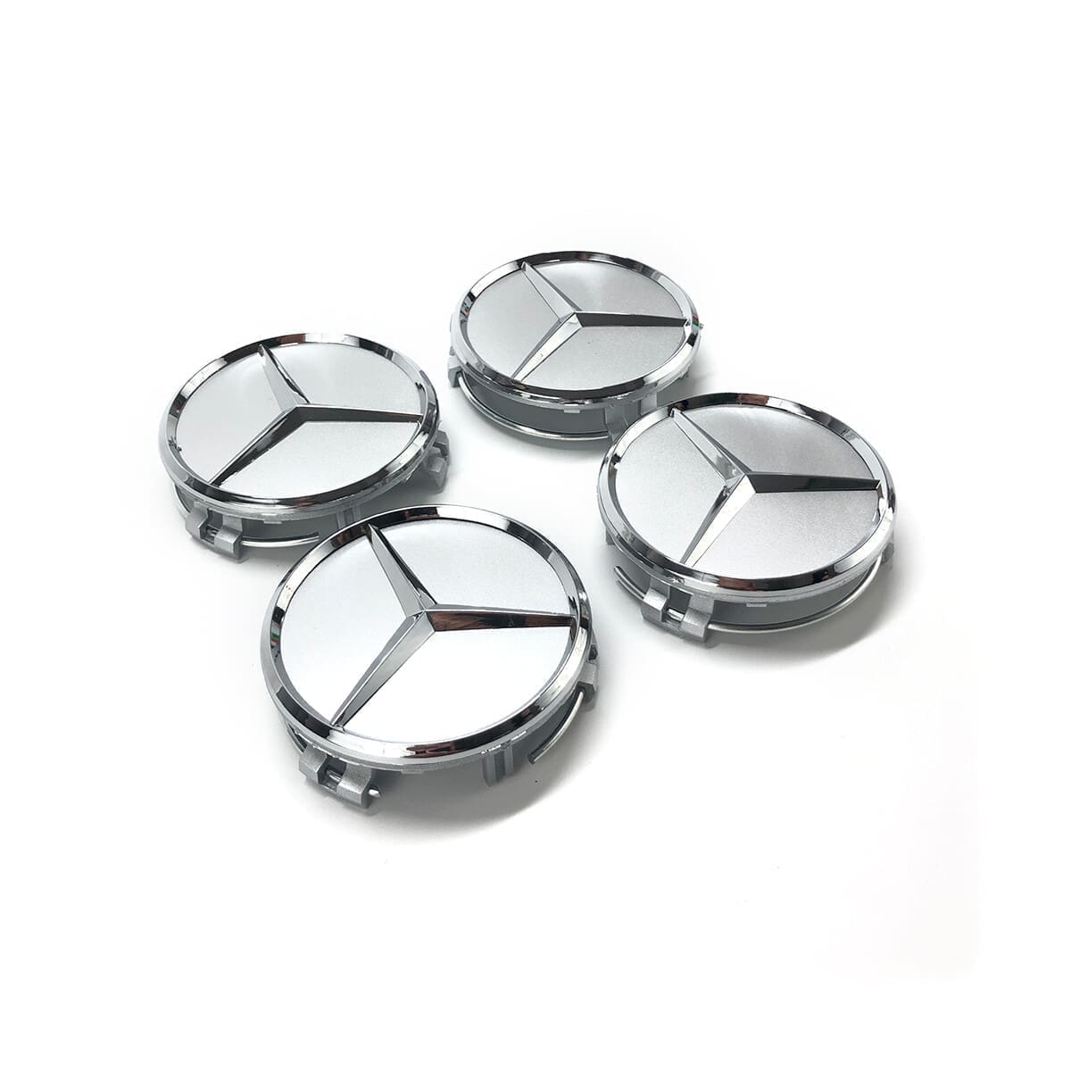 Kit X4 Centros de Llanta para Mercedes Benz Estrella 75mm