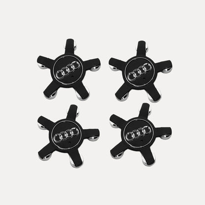 Kit X4 Centros de Llanta para Audi Q5 Q3 8R0601165 Negro. [IRP-CATALOG:KIT-X4-WHUB018-1-C.webp:c59246f4afa87170]