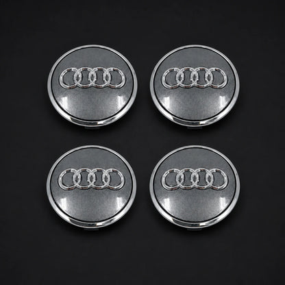 Kit X4 Centros de Llanta para Audi 61mm Gris - 4B0 601 170 A LT7. [IRP-CATALOG:KIT-X4-WHUB019-1-O.webp:6ff016814a3d93de]