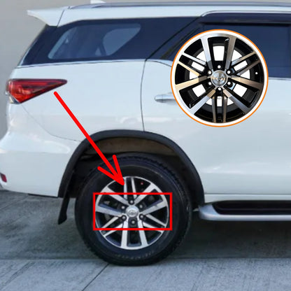 Kit X4 Centros de llanta para Toyota Hilux SRX SW4 2016-2020
