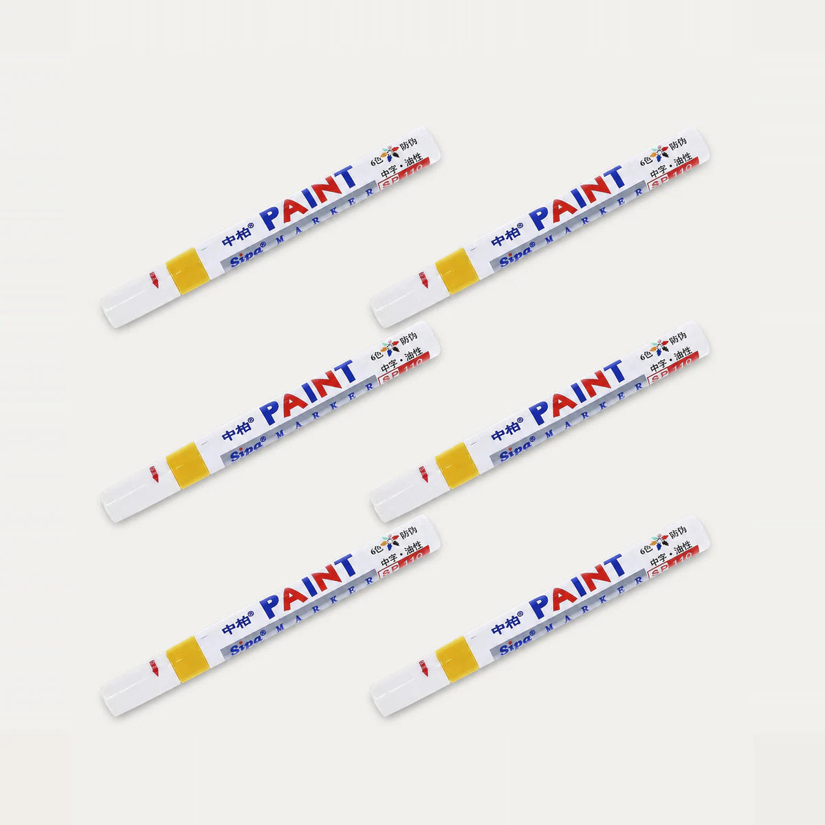 Marcadores Fibrones Pintura Sintetica X6 Indeleble oleo. [IRP-CATALOG:KIT-X6-FIBR001-AMA-1-C.webp:1da842727c173c25]