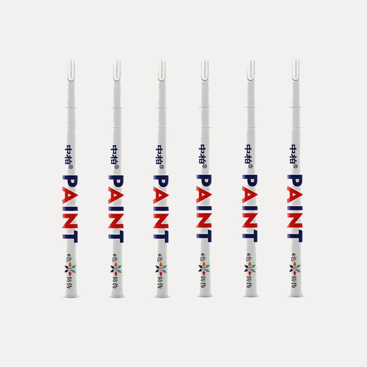 Marcadores Fibrones Pintura Sintetica X6 Indeleble oleo. [IRP-CATALOG:KIT-X6-FIBR001-BLA-1-C.webp:e4691533d3d1c6bb]
