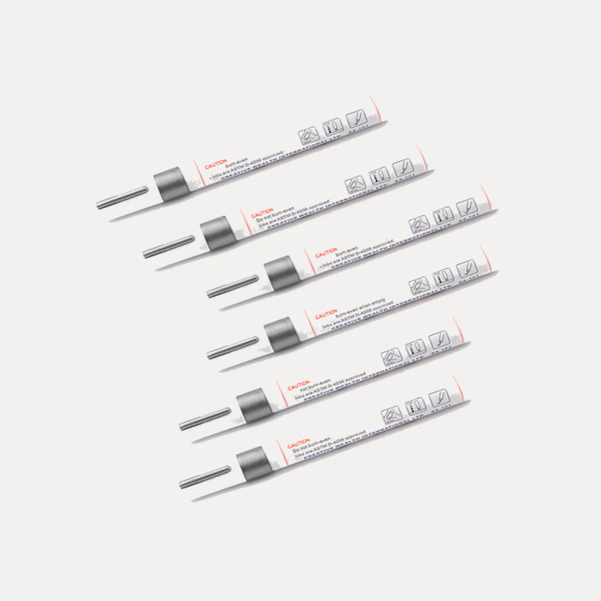 Marcadores Fibrones Pintura Sintetica X6 Indeleble oleo. [IRP-CATALOG:KIT-X6-FIBR001-GRI-1-C.webp:9af129f186701f4a]