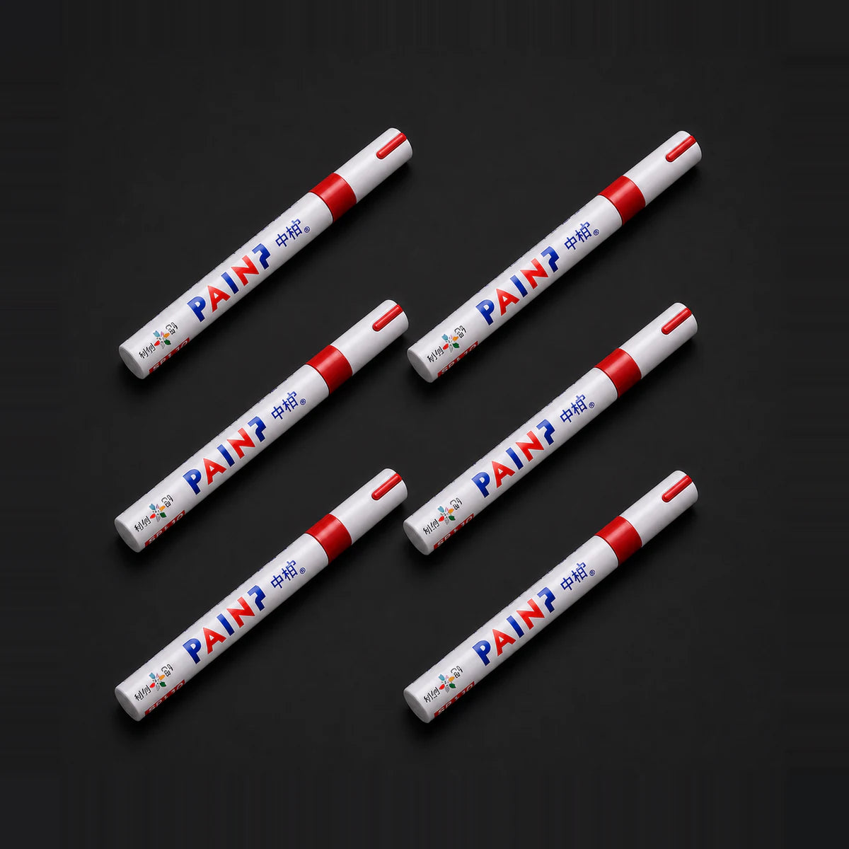 Marcadores Fibrones Pintura Sintetica X6 Indeleble oleo. [IRP-CATALOG:KIT-X6-FIBR001-ROJ-1-O.webp:17ecc1e73ef5464c]