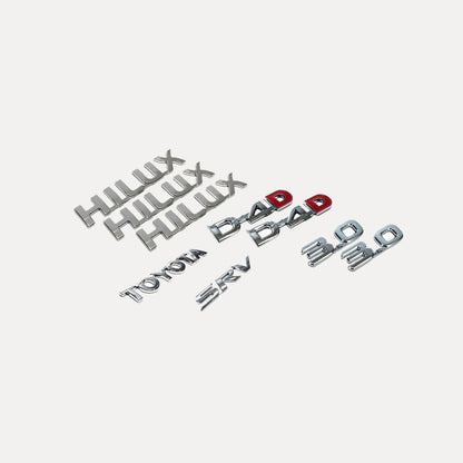 Kit X9 Emblemas para Toyota Hilux Linea Vieja. [IRP-CATALOG:KIT-X9-HILUX-ALL-1-C.webp:5c8f0c8041832ca3]