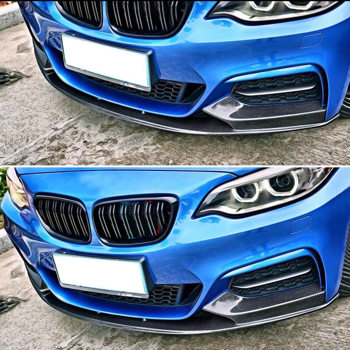 Lip delantero BMW Serie 2 F22 F23 Estilo MP en Fibra Carbono