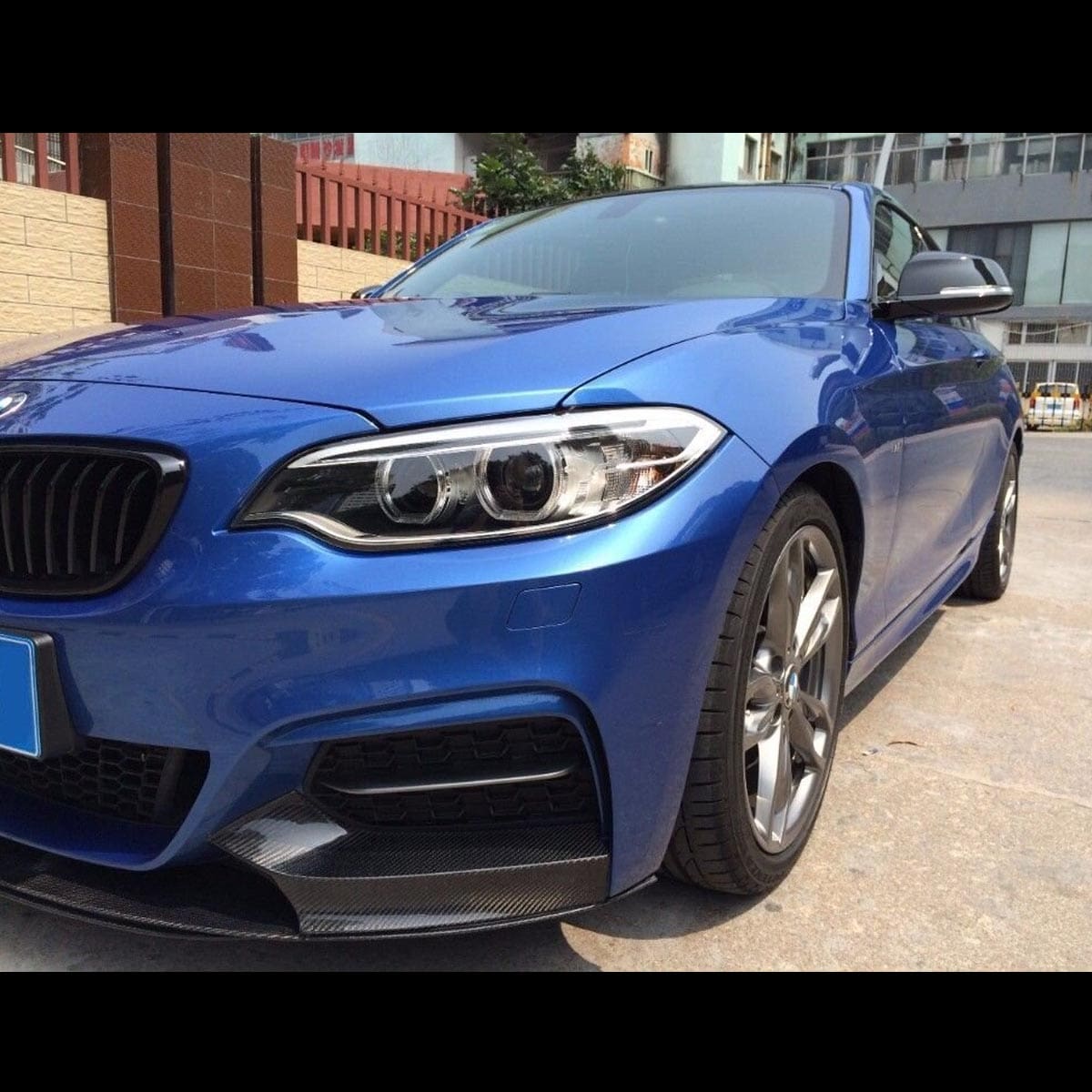 Lip delantero BMW Serie 2 F22 F23 Estilo MP en Fibra Carbono