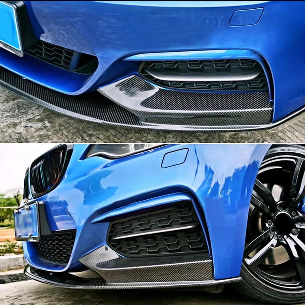 Lip delantero BMW Serie 2 F22 F23 Estilo MP en Fibra Carbono