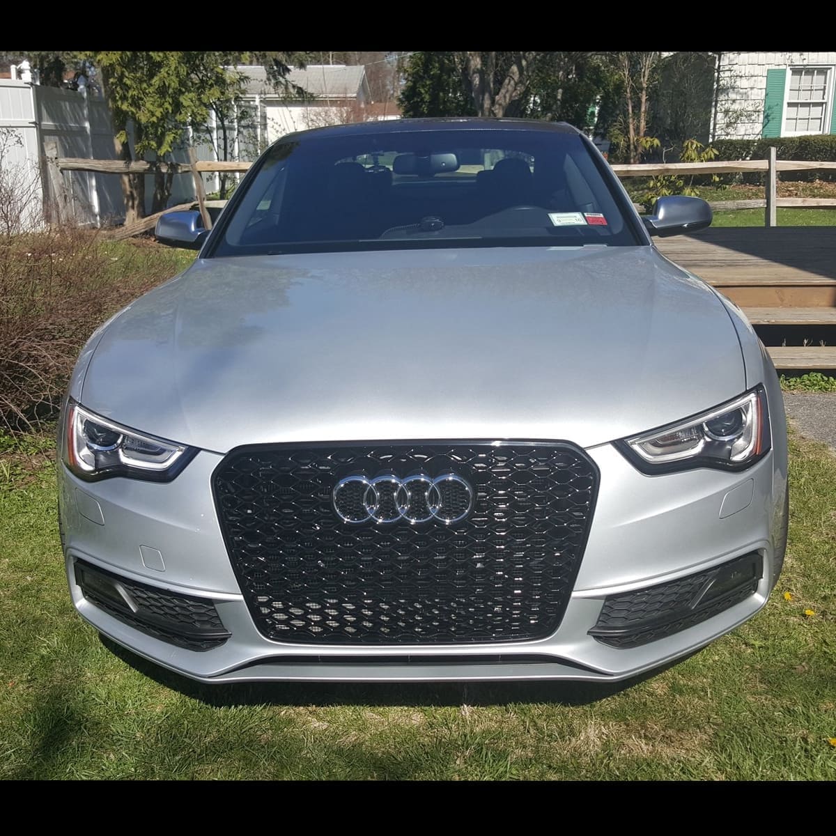 Parrilla Delantera Audi A5/S5 12-16 RS5 Negra Brillante
