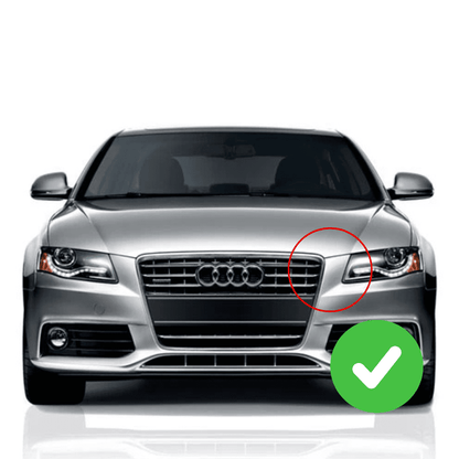 Parrilla Delantera Audi A4/S4 08-12 RS4 Negra Brillante