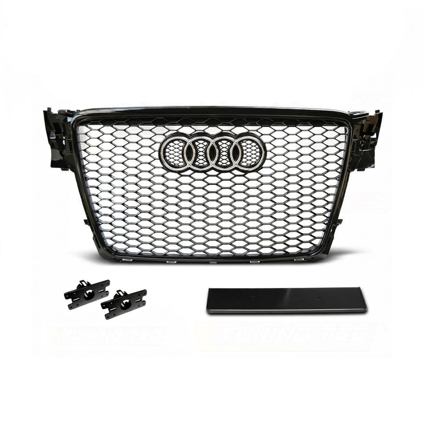 Parrilla Delantera Audi A4/S4 08-12 RS4 Negra Brillante