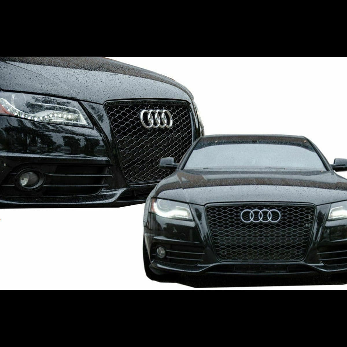 Parrilla Delantera Audi A4/S4 08-12 RS4 Negra Brillante