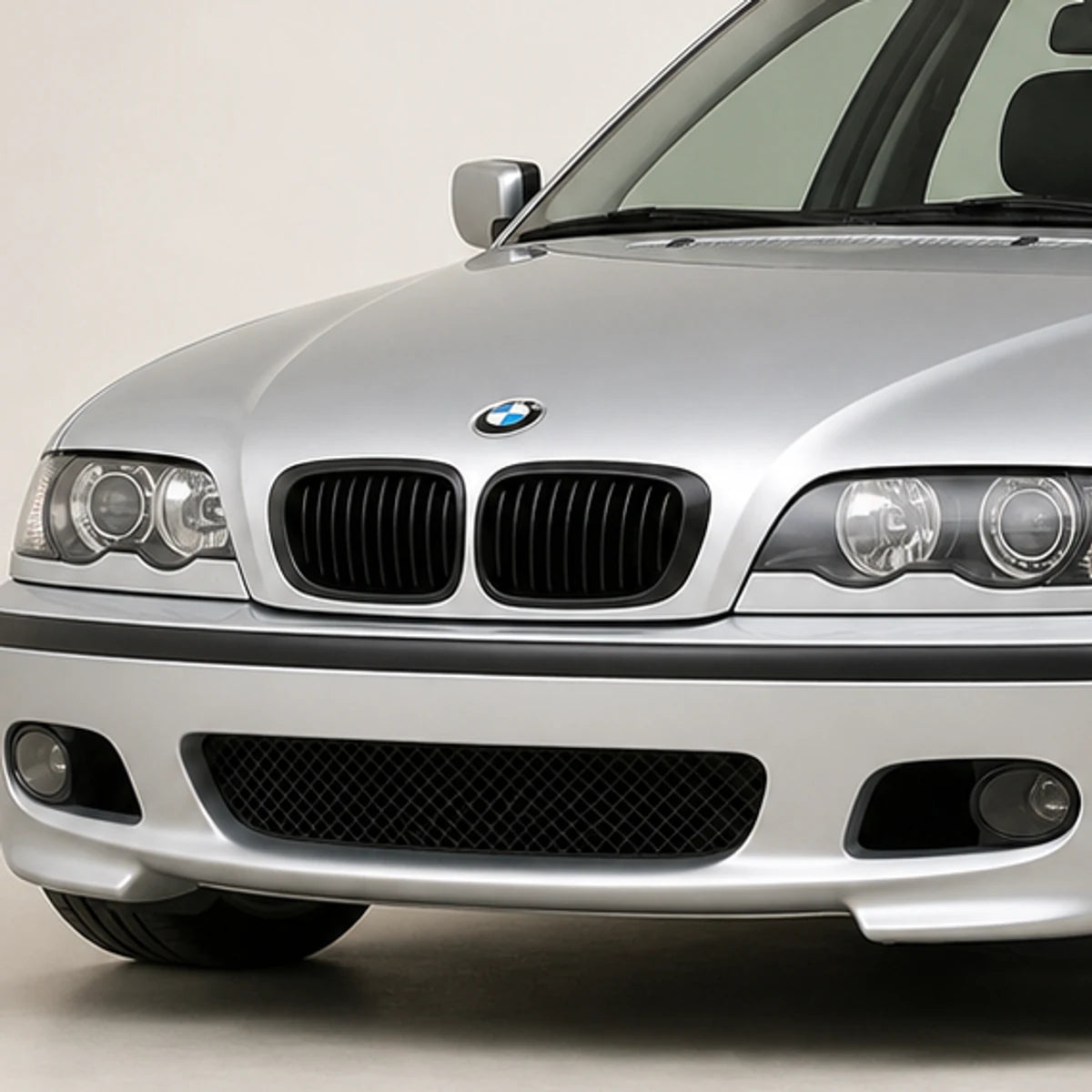 Parrilla BMW E46 99-01 Pre LCI Delantera Riñón M3 Negra Brillante. [IRP-CATALOG:PARR027-4DR-1-C.webp:91e264df715545e4]