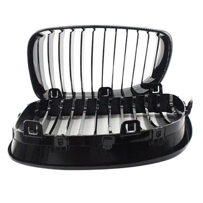 Parrilla Kidneys Riñones Negra Brillante BMW Serie 1 E81 E82 E87 Facelift LCI