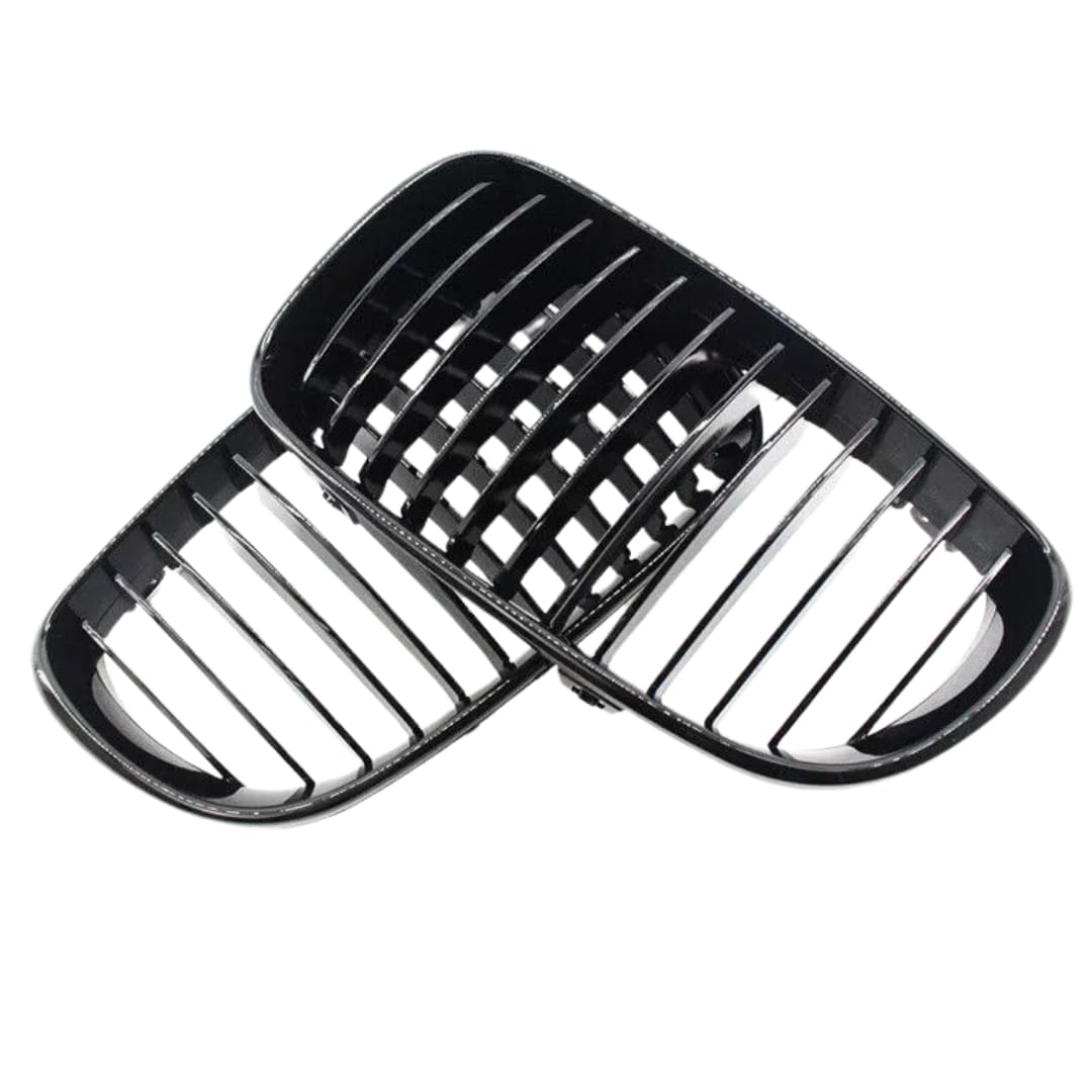 Parrilla Kidneys Riñones Negra Brillante BMW Serie 1 E81 E82 E87 Facelift LCI