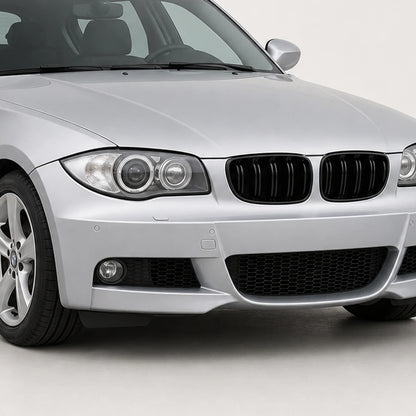 Parrilla Kidneys Riñones doble vira negra brillante BMW Serie 1 E81 E82 E87 Facelift LCI. [IRP-CATALOG:PARR030-LCI-1-C.webp:7eaecfba442141a1]