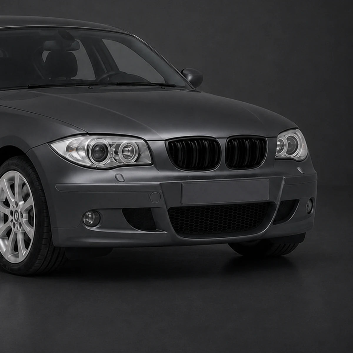 Parrilla BMW Kidneys Riñones Serie 1 E81 E82 E87 Pre Facelift Doble Vira Negra Brillante. [IRP-CATALOG:PARR030-PRE-1-O.webp:414ad78bad49ea06]