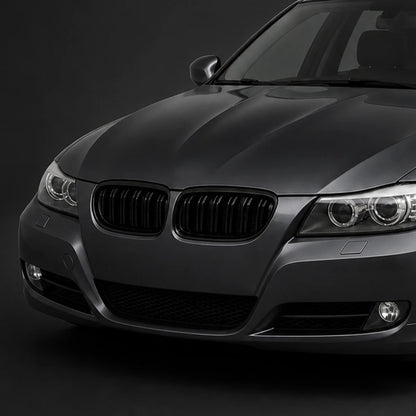Parrilla De Doble Vira Kidneys Riñones Negra Brillante BMW Serie 3 Sedan E90 LCI 09-12. [IRP-CATALOG:PARR031-LCI-1-O.webp:2d00974049b782c3]