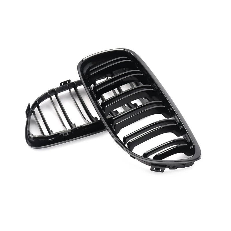 Parrilla De Doble Vira Kidneys Riñones Negra Brillante BMW Serie 3 Sedan E90 LCI 09-12