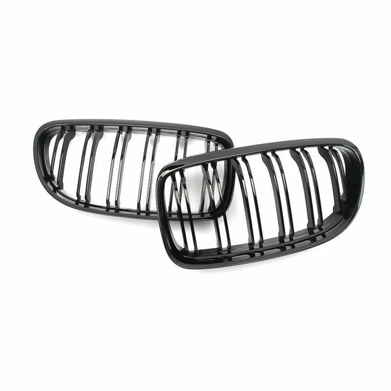 Parrilla De Doble Vira Kidneys Riñones Negra Brillante BMW Serie 3 Sedan E90 LCI 09-12