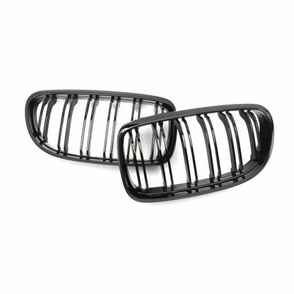 Parrilla De Doble Vira Kidneys Riñones Negra Brillante BMW Serie 3 Sedan E90 LCI 09-12
