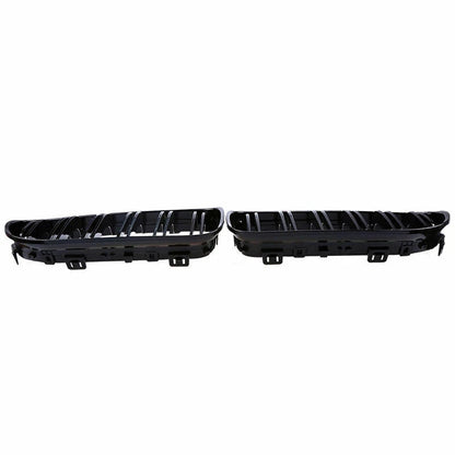 Parrilla De Doble Vira Kidneys Riñones Negra Brillante BMW Serie 3 Sedan E90 LCI 09-12