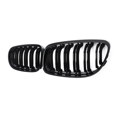 Parrilla De Doble Vira Kidneys Riñones Negra Brillante BMW Serie 3 Sedan E90 LCI 09-12
