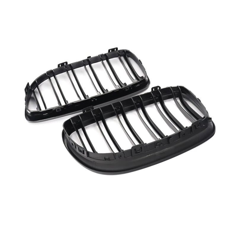 Parrilla De Doble Vira Kidneys Riñones Negra Brillante BMW Serie 3 Sedan E90 LCI 09-12