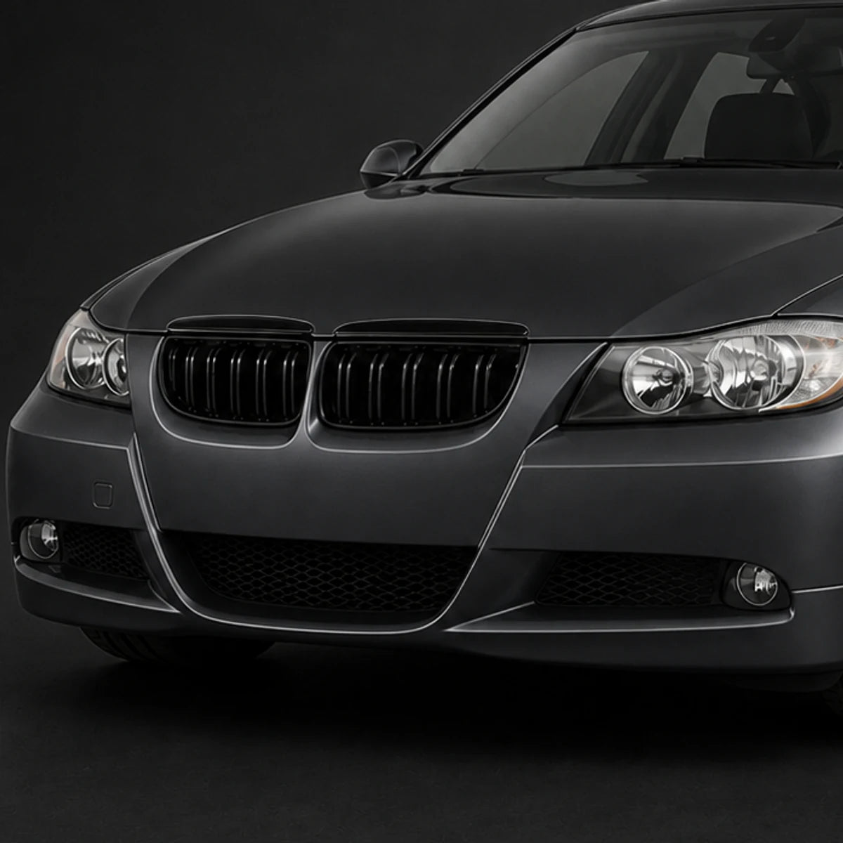 Parrilla Kidneys De Doble Vira Riñones Negra Brillante BMW Serie 3 Sedan E90 Pre-LCI 05-08. [IRP-CATALOG:PARR031-PRE-1-O.webp:99ffe4893cec8d0b]