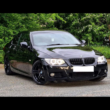 Parrilla Kidneys Riñones Negra Brillante BMW Serie 3 Coupe E92 LCI 09-12 Doble Vira