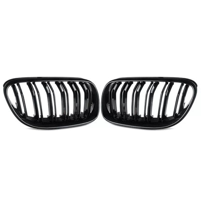 Parrilla Kidneys Riñones Negra Brillante BMW Serie 3 Coupe E92 LCI 09-12 Doble Vira