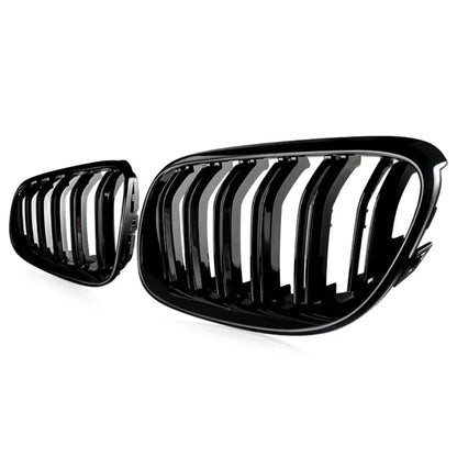 Parrilla Kidneys Riñones Negra Brillante BMW Serie 3 Coupe E92 LCI 09-12 Doble Vira