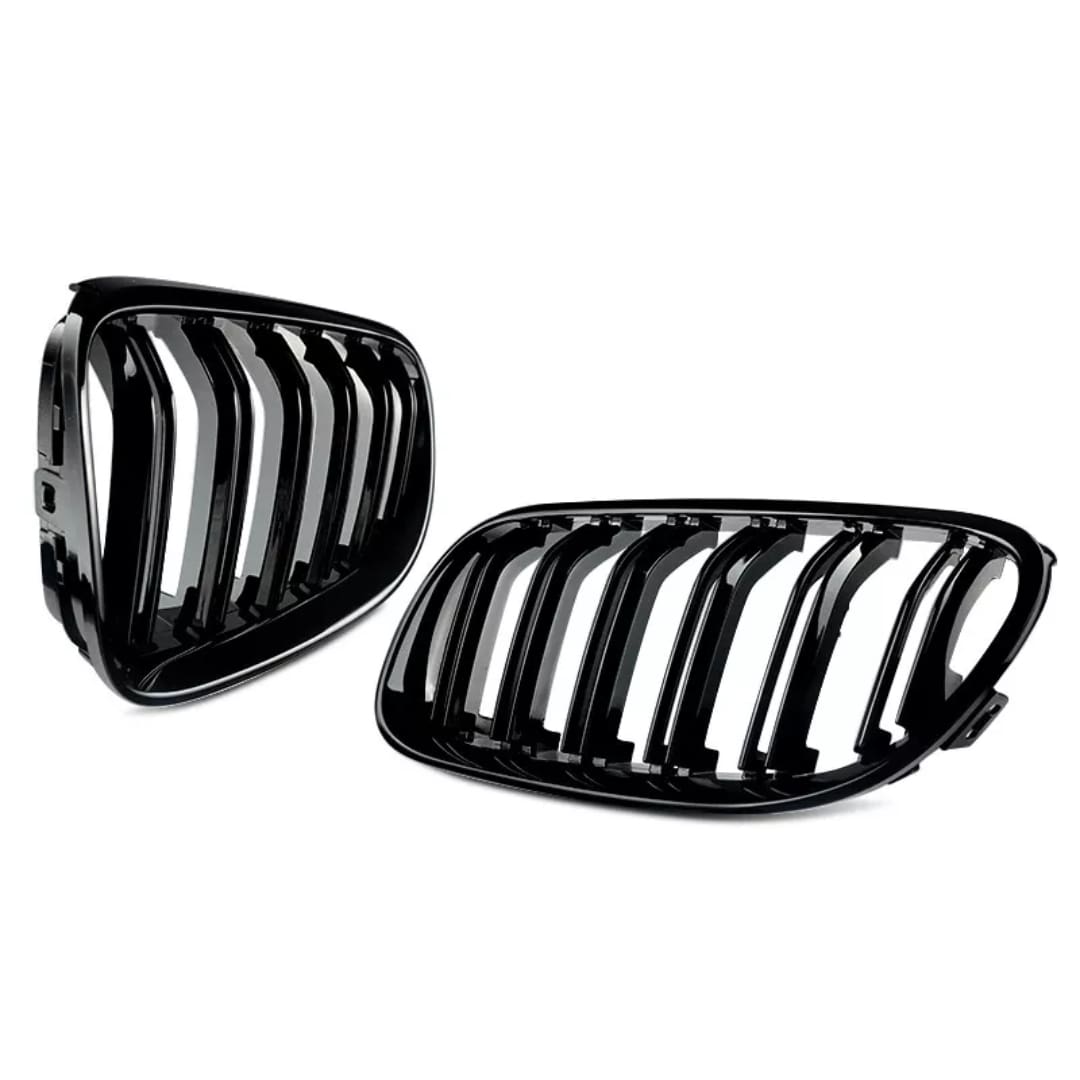 Parrilla Kidneys Riñones Negra Brillante BMW Serie 3 Coupe E92 LCI 09-12 Doble Vira