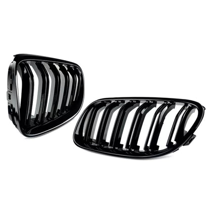 Parrilla Kidneys Riñones Negra Brillante BMW Serie 3 Coupe E92 LCI 09-12 Doble Vira