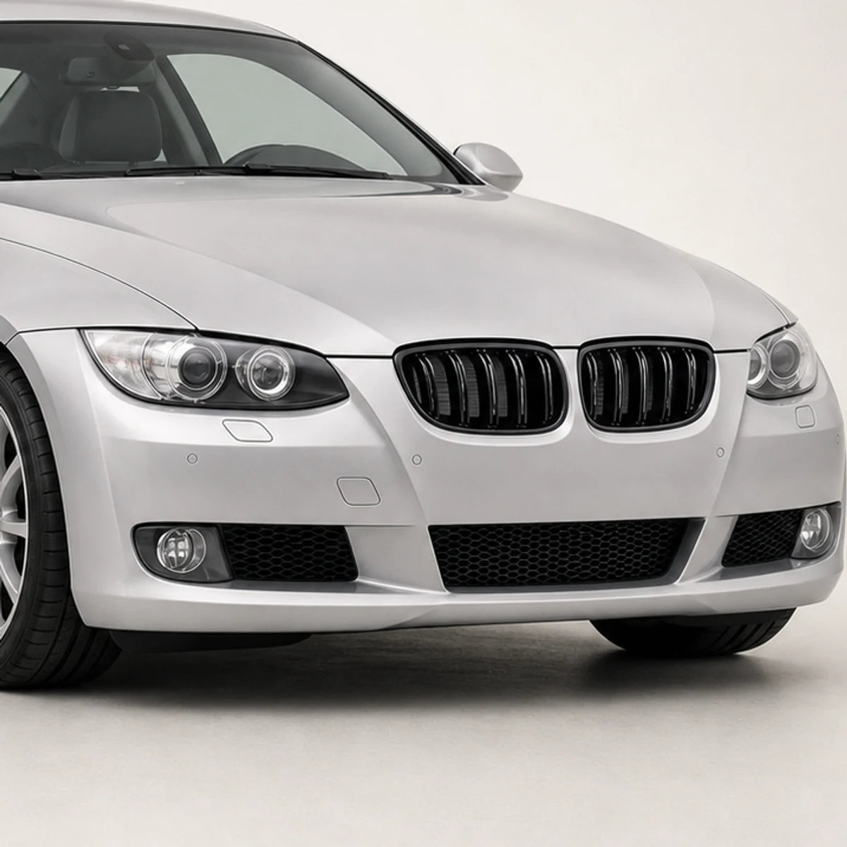 Parrilla Kidneys Riñones Negra Brillante BMW Serie 3 Coupe E92 Pre-LCI 05-08 Doble Vira. [IRP-CATALOG:PARR032-PRE-1-C.webp:9f686125ef27ad28]