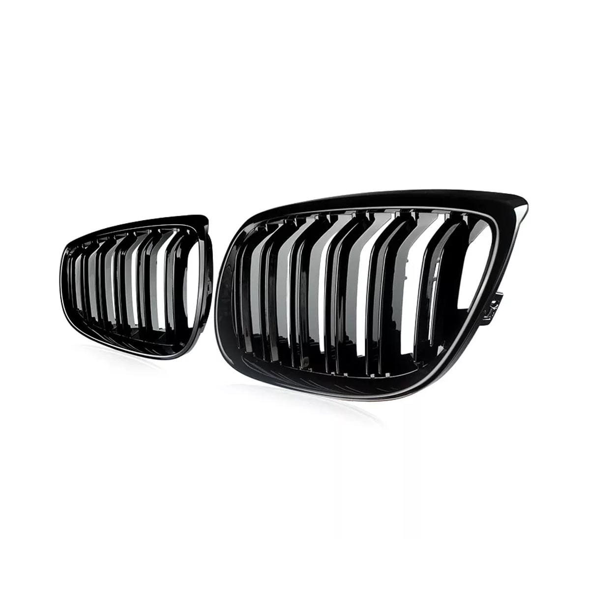 Parrilla Kidneys Riñones Negra Brillante BMW Serie 3 Coupe E92 Pre-LCI 05-08 Doble Vira