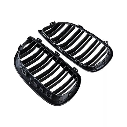 Parrilla Kidneys Riñones Negra Brillante BMW Serie 3 Coupe E92 Pre-LCI 05-08 Doble Vira