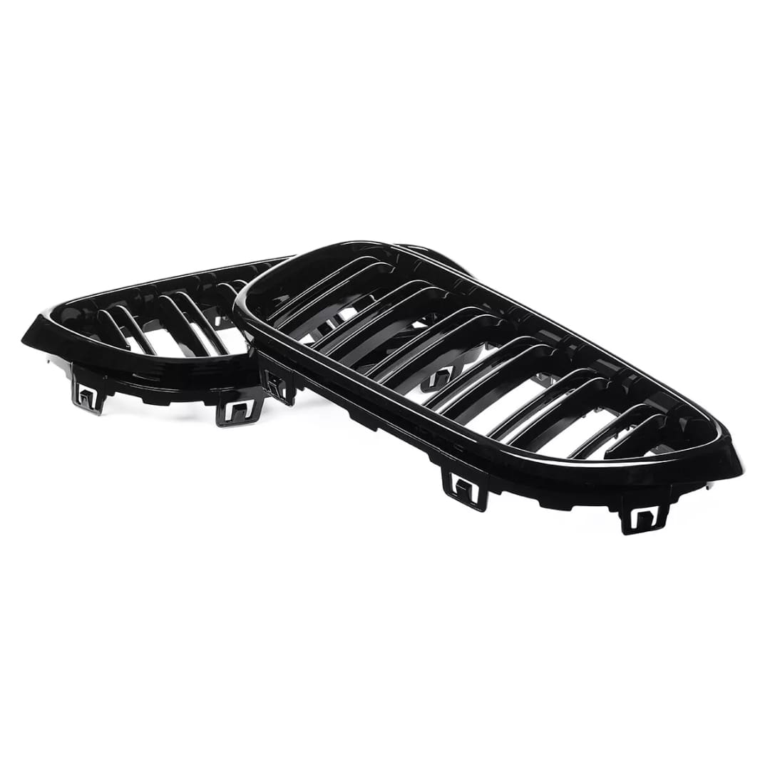 Parrilla Kidneys Riñones Negra Brillante BMW Serie 2 F22 Doble Vira