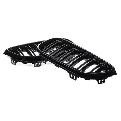 Parrilla Kidneys Riñones Negra Brillante BMW Serie 2 F22 Doble Vira