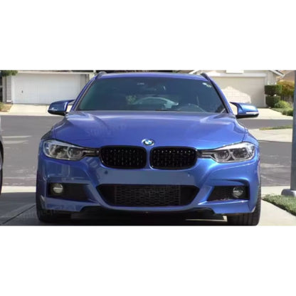 Parrilla Kidneys Riñones Diamantes BMW Serie 3 F30 Negra Brillante