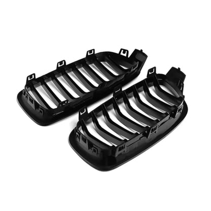 Parrilla Kidneys Riñones  BMW Serie 3 F30 2013-2018 M3 Doble Vira Negra Brillante
