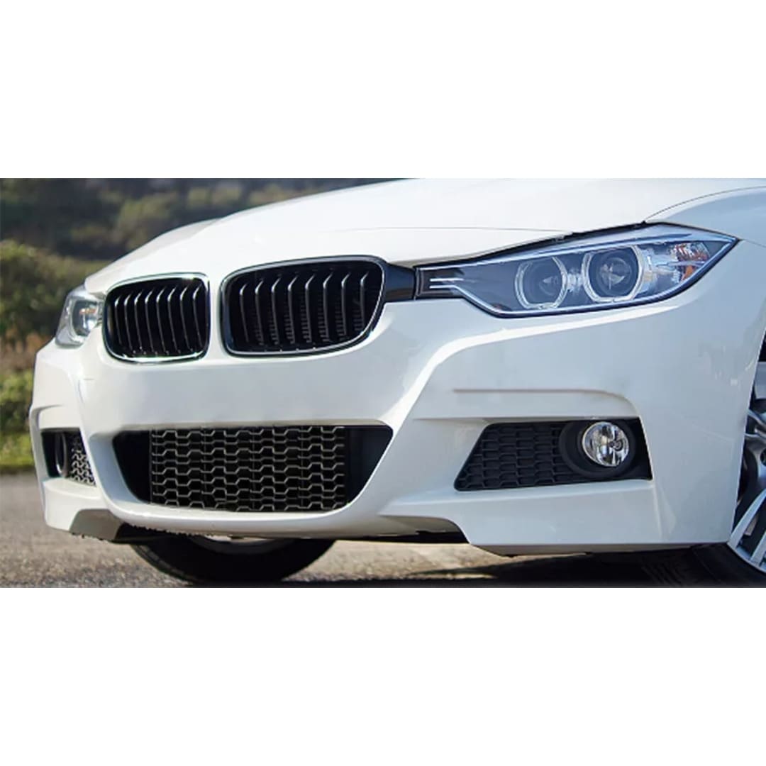Parrilla Kidneys Riñones  BMW Serie 3 F30 2013-2018 M3 Doble Vira Negra Brillante